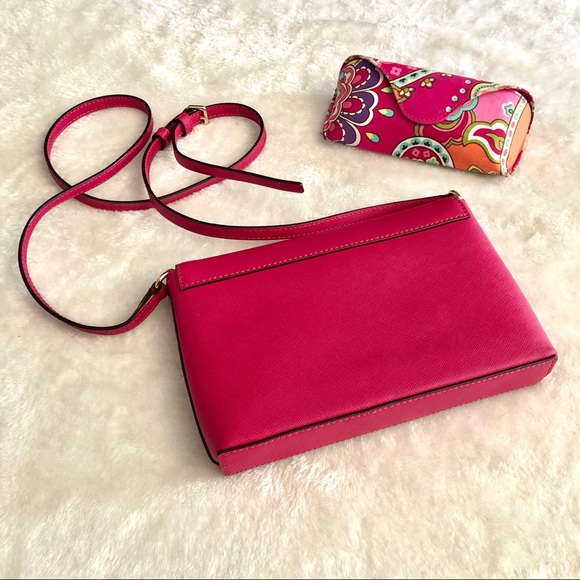 Kate Spade Hot Pink Envelope Crossbody - Picture 7 of 8
